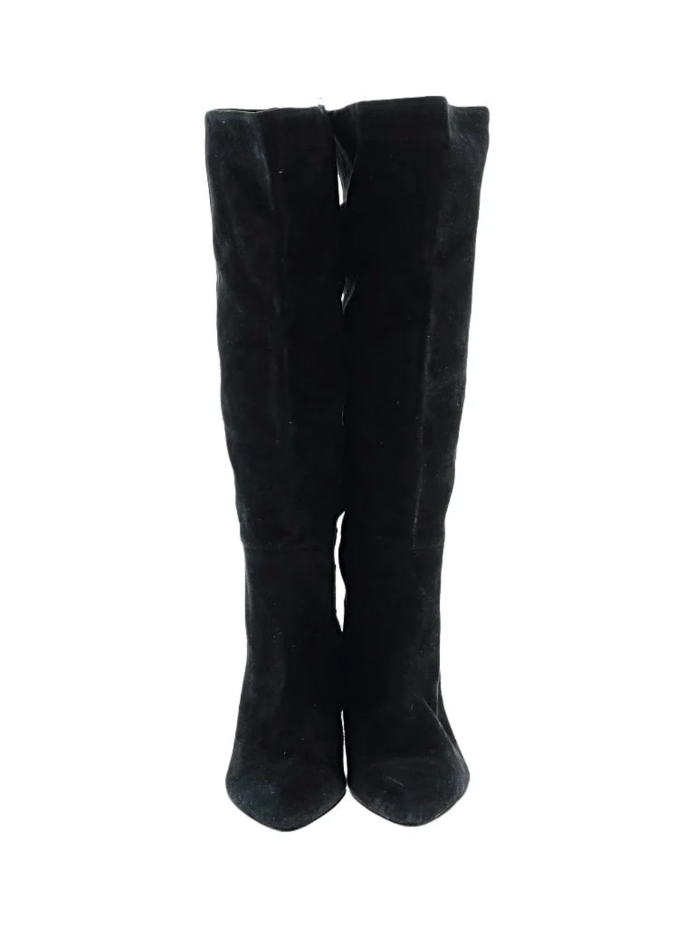 New Black Suede Knee-High Women’s Boots, Size 9 1/2